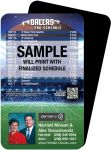 Magnetic Business Card Real Estate Football Schedules  |Realtor Tools